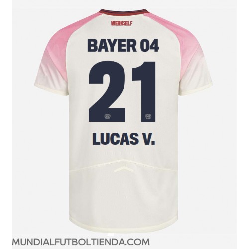 Camiseta Bayer Leverkusen Lucas Vazquez #21 Segunda Equipación Replica 2025-26 mangas cortas Camiseta Bayer Leverkusen Lucas Vazquez #21 Segunda Equipación Replica 2025-26 mangas cortas